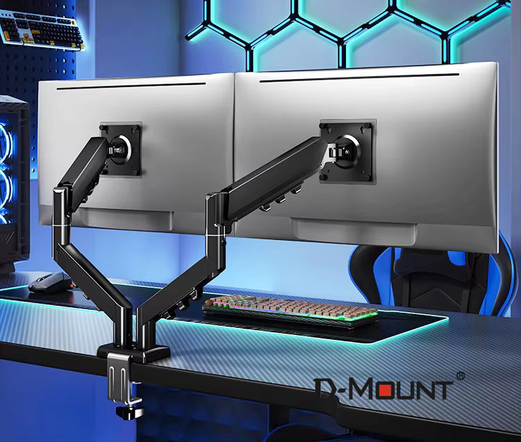 Dual Monitor Arm - D290 Metal 13'-32' Dual Monitor desktop