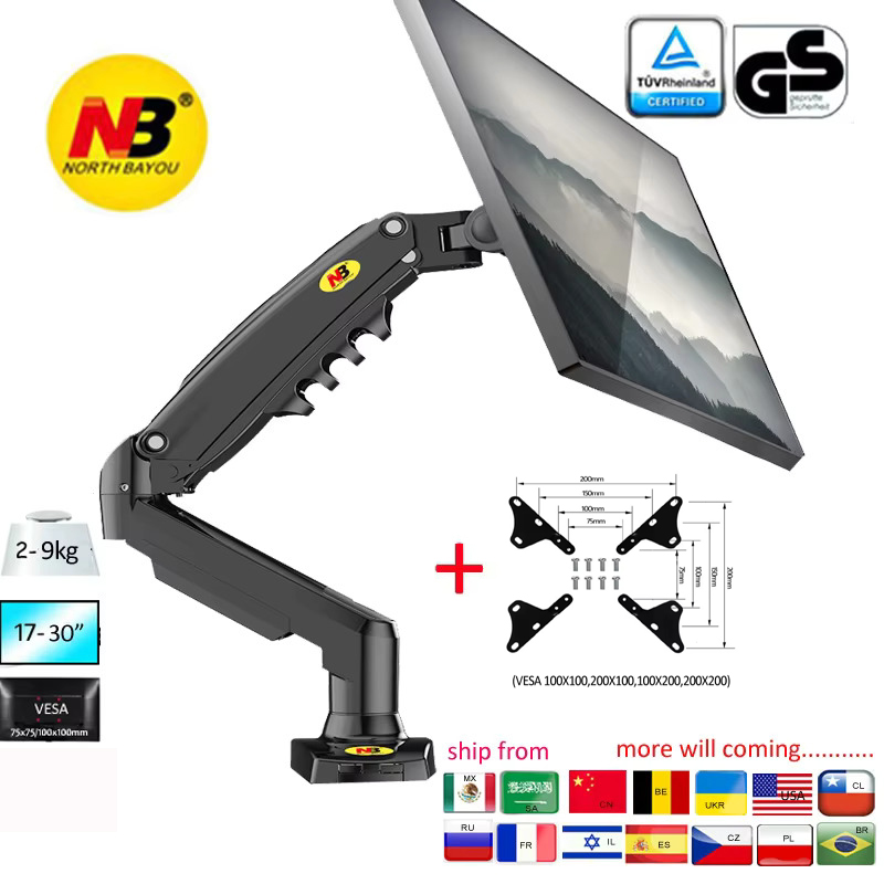 Dual Monitor Arm - NEW NB F80 17-30' Desktop LED