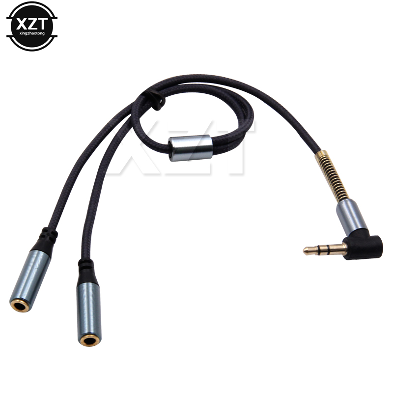 Dual Monitor Arm - 3.5mm 1 To 2 Audio Aux