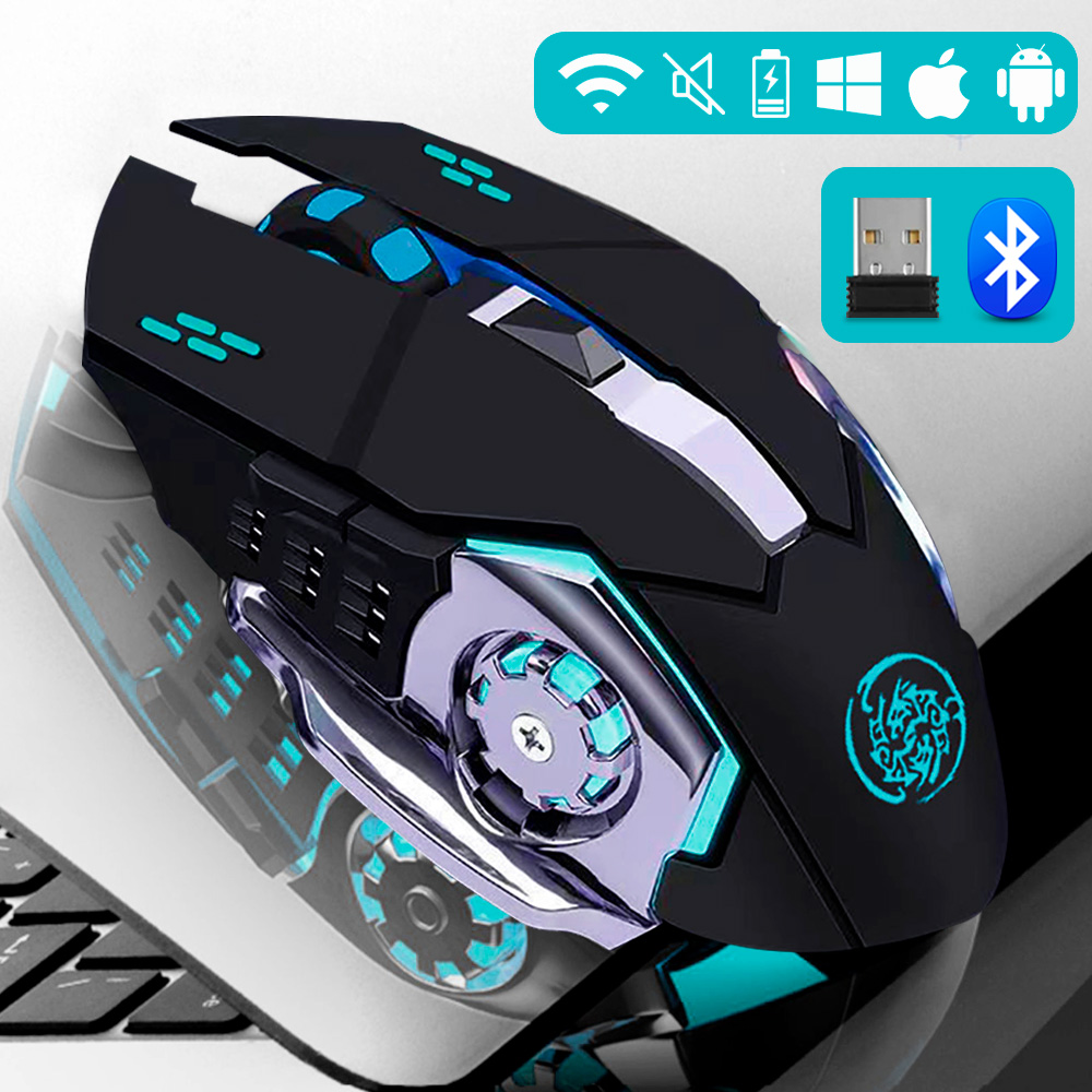 Pc Gaming Gta 6 - Wireless Mouse Gaming Computer Silent Rechargeable