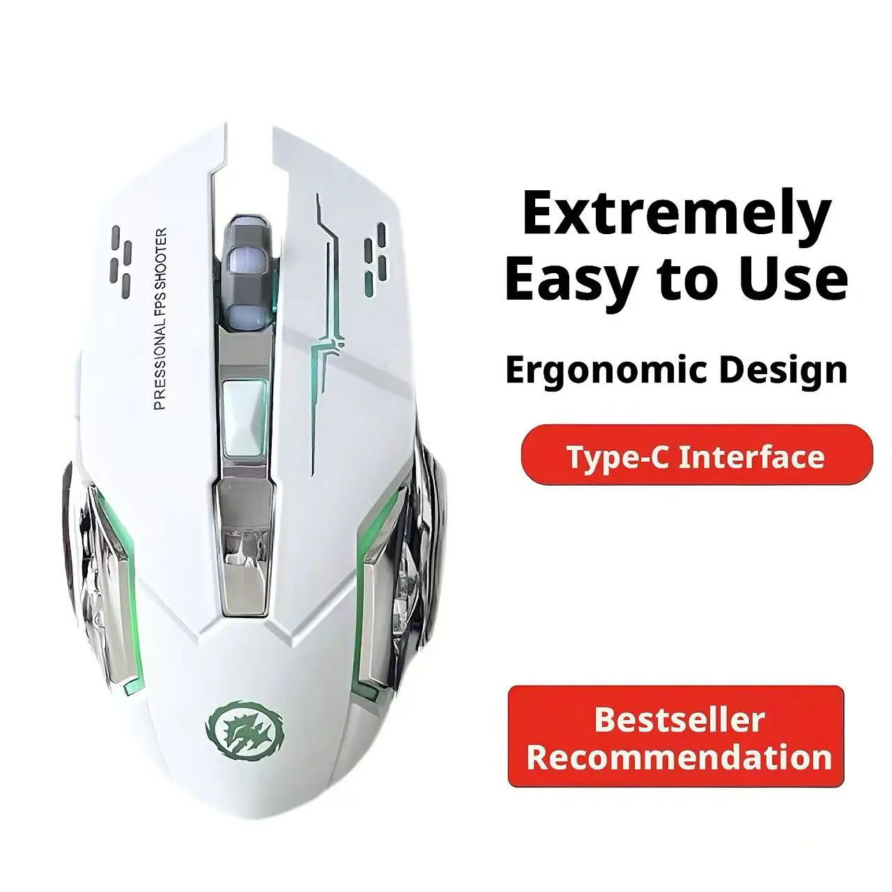 RGB Light Wireless Gaming Mous - Pc Gaming Gta 6 评论和价格