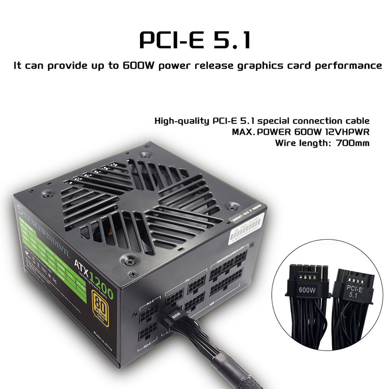 PCIE 5.0 1200W PC Power Supply - Pc Gaming Gta 6 评论和价格