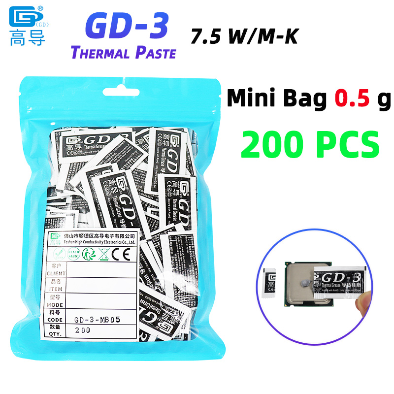 Net Weight 0.5 Gram 200 PCS Gr - Thermal Paste 评论和价格