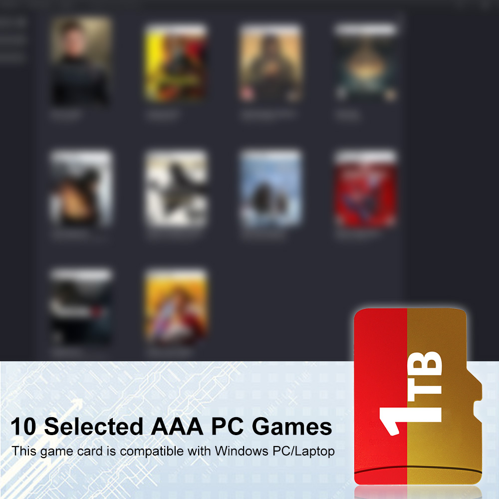 New 1TB Game Card with 10 Sele - Pc Gaming Aaa 评论和价格