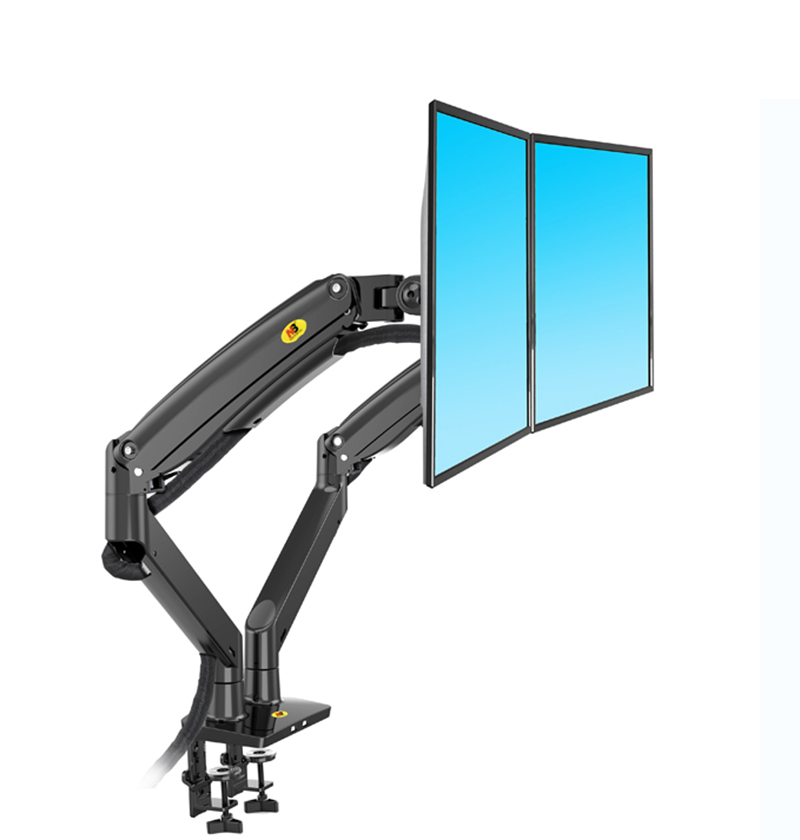 NB F195A Aluminum 22-32 inch D - Dual Monitor Arm 评论和价格