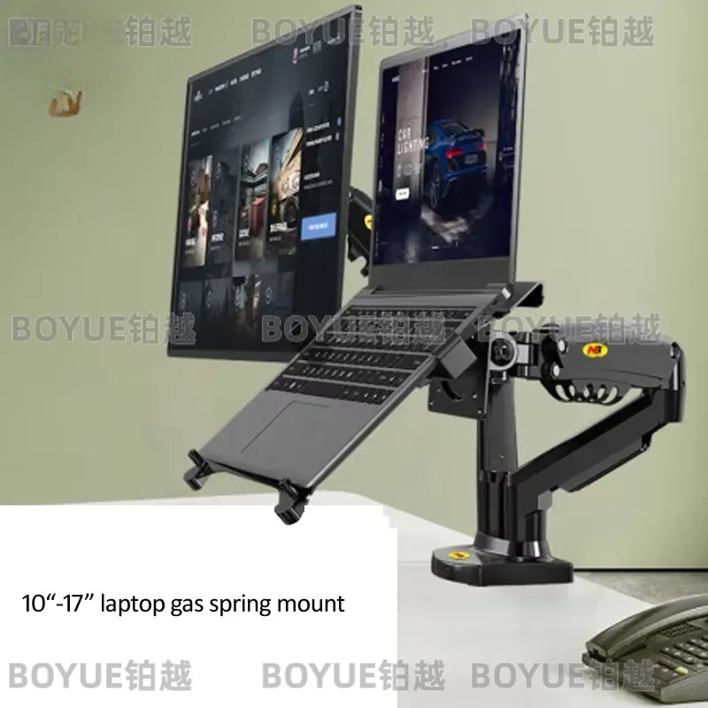 Dual Arm Monitor Stand with La - Dual Monitor Arm 评论和价格