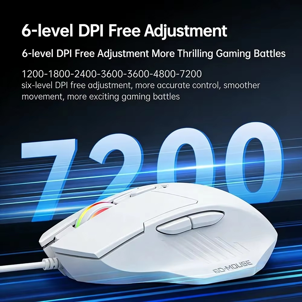 KEBIDUMEI 7200DPI Wired Mouse  - Pc Gaming Gta 6 评论和价格