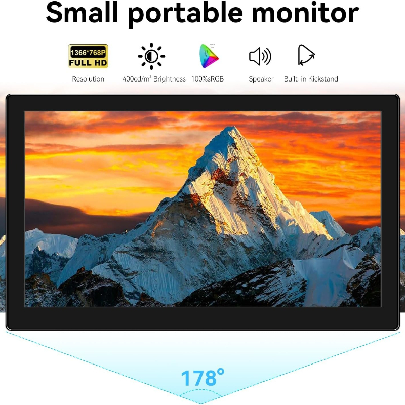 Small Touchscreen Monitor 10.1 - Pc Gaming On Android 评论和价格