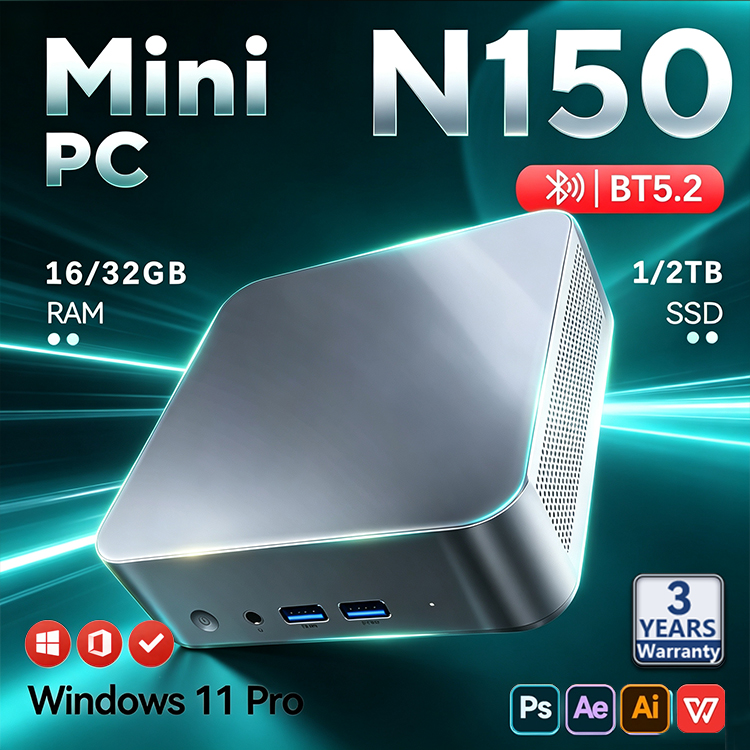 2026 Intel N150 Mini PC Protab - Pc Gaming Ram 32Gb 评论和价格