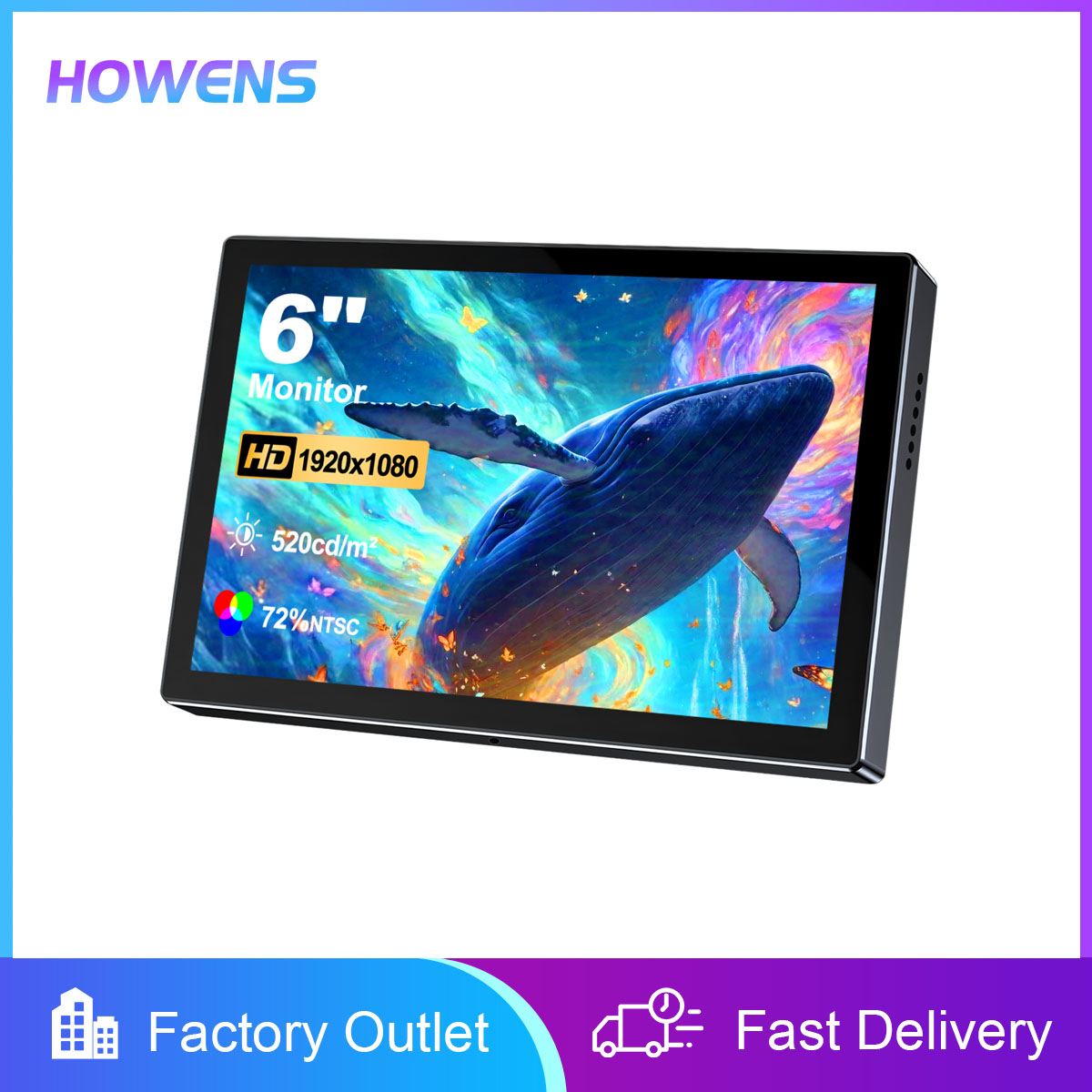 6 Inch Portable Monitor HD 108 - Pc Gaming Gta 6 评论和价格