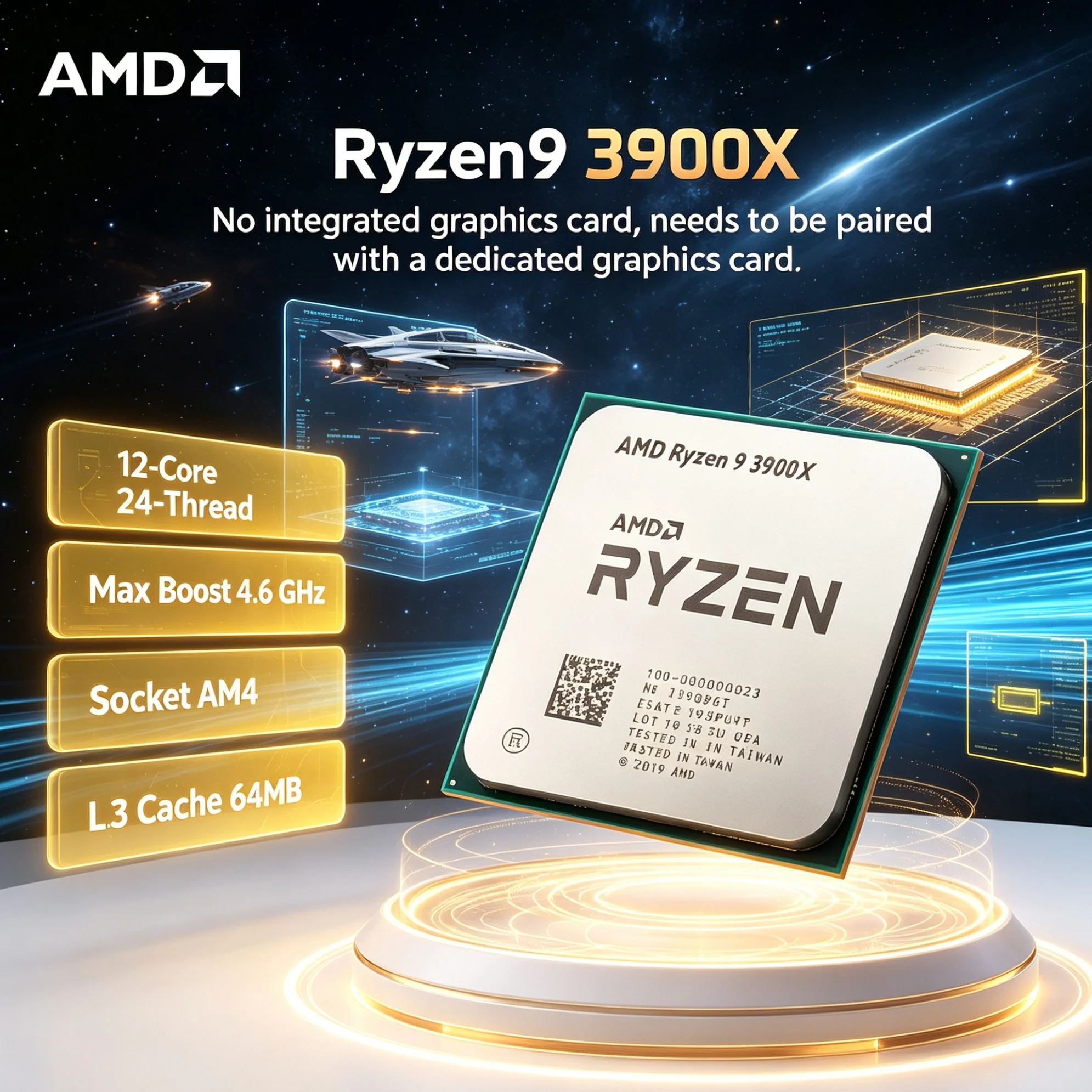 AMD CPU Ryzen 9 3900X Processo - Amd Cpu Ryzen 9 评论和价格