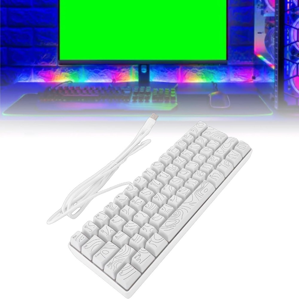 61 Keys Wired Gaming Keyboard  - Anti-Ghosting Keyboard 评论和价格