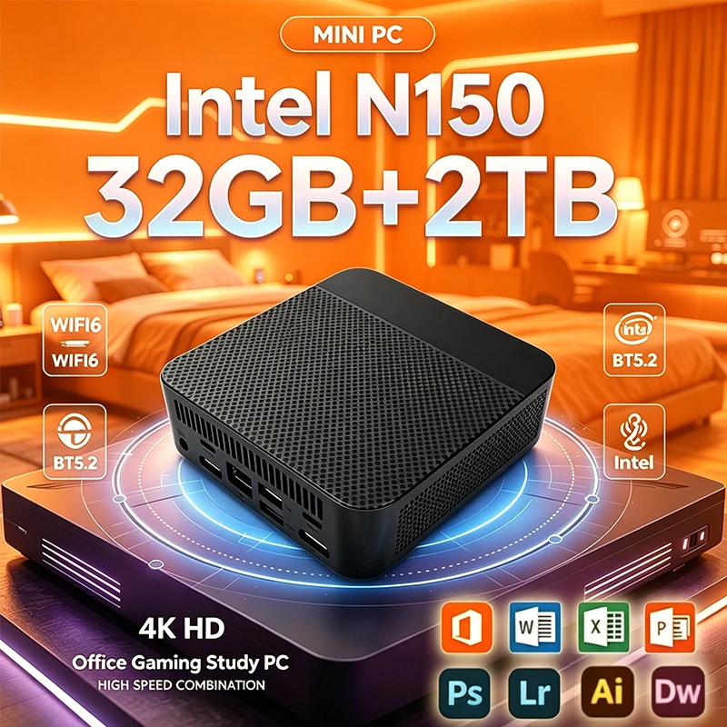 NEW Mini PC N150 Windows 11 Po - Pc Gaming Ram 32Gb 评论和价格