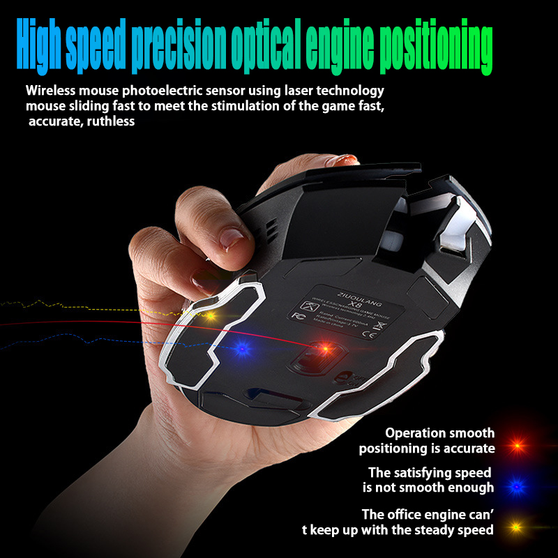 Free Wolf X8 Wireless Mouse Ch - Pc Gaming Gta 6 评论和价格